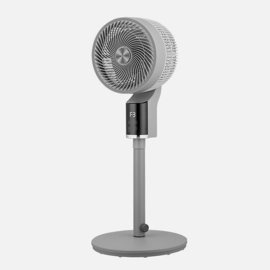 Ventilador de pie Fabrilamp Persa gris cromo 3 palas Ø33cm — vista 2