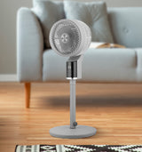 Ventilador de pie Fabrilamp Persa gris cromo 3 palas Ø33cm — vista 3