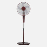 Ventilador de pie Fabrilamp Rayo burdeos negro 5 palas Ø43cm — vista 2