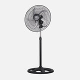Ventilador de pie industrial Fabrilamp Reforzado negro plata 5 palas Ø50cm — vista 2
