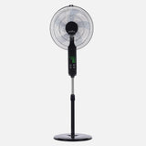 Ventilador de pie Fabrilamp Rodium negro 5 palas Ø43cm — vista 2
