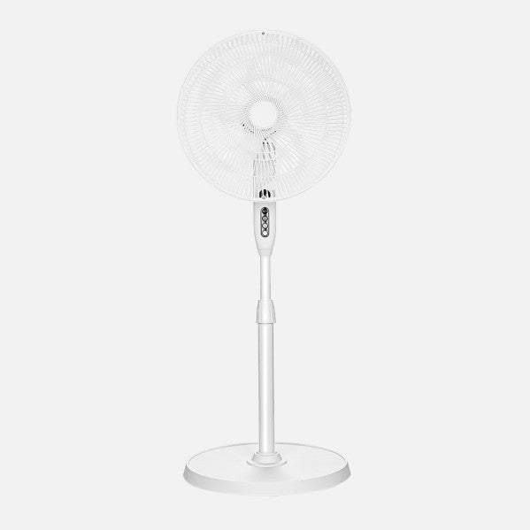 Ventilador de pie Fabrilamp Siluro blanco 5 palas Ø42cm 256141001