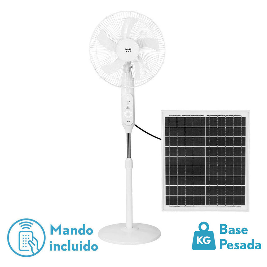 Ventilador de pie Fabrilamp Clima blanco 5 palas motor DC Ø43cm — vista 3