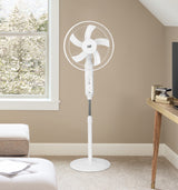 Ventilador de pie Fabrilamp Clima blanco 5 palas motor DC Ø43cm — vista 2