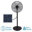 Ventilador de pie Fabrilamp Rialto negro 5 palas motor DC Ø41cm — vista 1