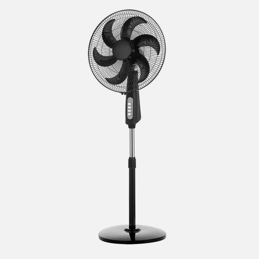 Ventilador de pie Fabrilamp Granizo negro 6 palas Ø50cm — vista 2