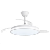 Ventilador de techo retráctil con luz AJP Dublin LED madera clara 3 palas 3000-6500K Ø50cm 68W 16003 — vista 8