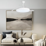Ventilador de techo retráctil con luz AJP Dublin LED blanco 3 palas 3000-6500K Ø50cm 68W 16001 — vista 2