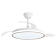 Ventilador de techo retráctil con luz AJP Dublin LED madera clara 3 palas 3000-6500K Ø50cm 68W 16003 — vista 1