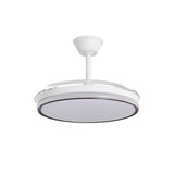 Ventilador de techo retráctil con luz AJP Dublin LED madera oscura 3 palas 3000-6500K Ø50cm 68W 16004 — vista 4