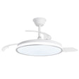 Ventilador de techo retráctil con luz AJP Dublin LED plata 3 palas 3000-6500K Ø50cm 68W 16002 — vista 1