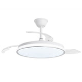 Ventilador de techo retráctil con luz AJP Dublin LED madera clara 3 palas 3000-6500K Ø50cm 68W 16003 — vista 9