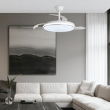 Ventilador de techo retráctil con luz AJP Dublin LED plata 3 palas 3000-6500K Ø50cm 68W 16002 — vista 2