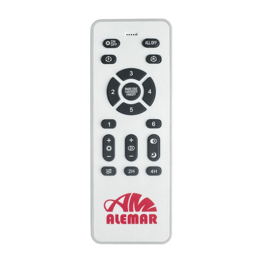 Ventilador de techo retráctil con luz AJP Duna LED blanco madera 3 palas 3000-6500K Ø50cm 50W 16051 — vista 3