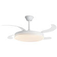Ventilador de techo retráctil con luz AJP Ecos LED blanco 4 palas 3000-6500K Ø50cm 60W 11830 — vista 1