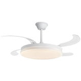 Ventilador de techo retráctil con luz AJP Ecos LED blanco 4 palas 3000-6500K Ø50cm 60W 11830 — vista 1