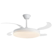 Ventilador de techo retráctil con luz AJP Ecos LED blanco 4 palas 3000-6500K Ø50cm 60W 11830 — vista 1