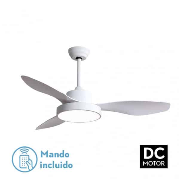 Fabrilamp Hayate Ventilador Dc 48w 4078lm Blanco 3 Asp 39/54x120x120cm 3000-4000-6000k C/remoto, Memoria Y Temporizador 128591301