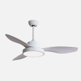 Ventilador de techo Fabrilamp Hayate LED blanco 3 palas motor DC 3000-6000K Ø120cm 48W — vista 2