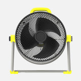 Ventilador de pie industrial Fabrilamp Corintio amarillo negro 3 palas Ø50cm — vista 2