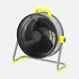 Ventilador de pie industrial Fabrilamp Corintio amarillo negro 3 palas Ø50cm — vista 1