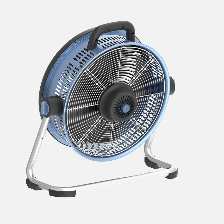 Ventilador de pie industrial Fabrilamp Corintio azul negro 3 palas Ø50cm — vista 3