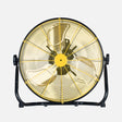 Ventilador de pie industrial Fabrilamp Mapache negro amarillo 3 palas — vista 1