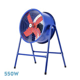 Ventilador industrial Fabrilamp Torrente azul rojo 4 palas Ø27cm 239071108