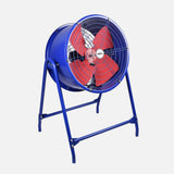 Ventilador de pie industrial Fabrilamp Dana azul rojo 4 palas Ø58cm — vista 2