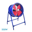 Ventilador de pie industrial Fabrilamp Dana azul rojo 4 palas Ø58cm — vista 1