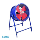 Ventilador de pie industrial Fabrilamp Dana azul rojo 4 palas Ø58cm — vista 1