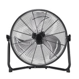 Ventilador industrial Fabrilamp Midas negro cromo 3 palas Ø55cm 237571252