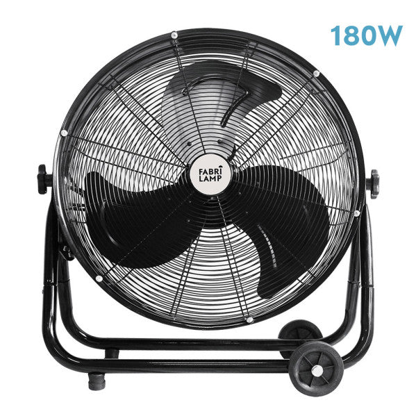 Ventilador industrial Fabrilamp Poniente negro 3 palas Ø64cm 181371009