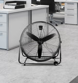 Ventilador de pie industrial Fabrilamp Vendaval negro 3 palas Ø87cm — vista 3