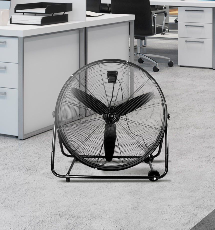 Ventilador de pie industrial Fabrilamp Vendaval negro 3 palas Ø87cm — vista 3