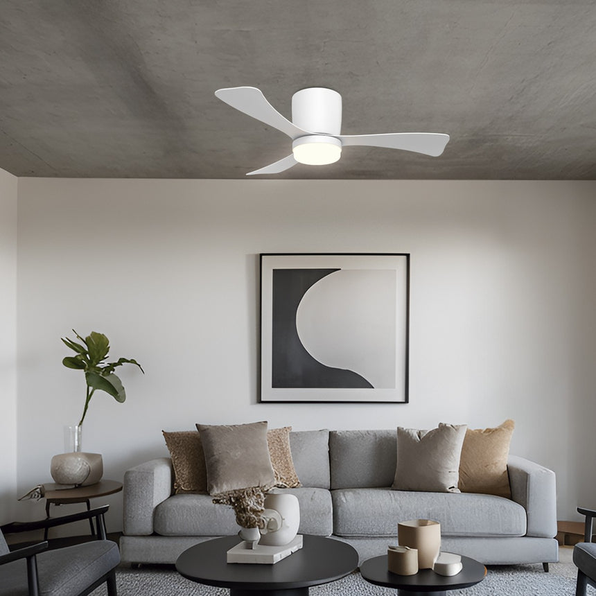 AJP Ventilador Kent Blanco 107cm 3 Palas LED 18w 11834