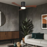 Ventilador de techo con luz AJP Kent LED negro madera oscura 3 palas 3000-6000K Ø107cm 18W 11837 — vista 2