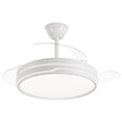 Ventilador de techo retráctil con luz AJP Lima LED blanco 3 palas 3000-6500K Ø50cm 50W 16007 — vista 1
