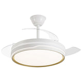 Ventilador de techo retráctil con luz AJP Lima LED blanco plata 3 palas 3000-6500K Ø50cm 50W 16009 — vista 6