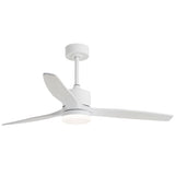 Ventilador de techo con luz AJP Madeira LED níquel madera clara 3 palas 3000-6500K Ø132cm 40W 16044 — vista 6