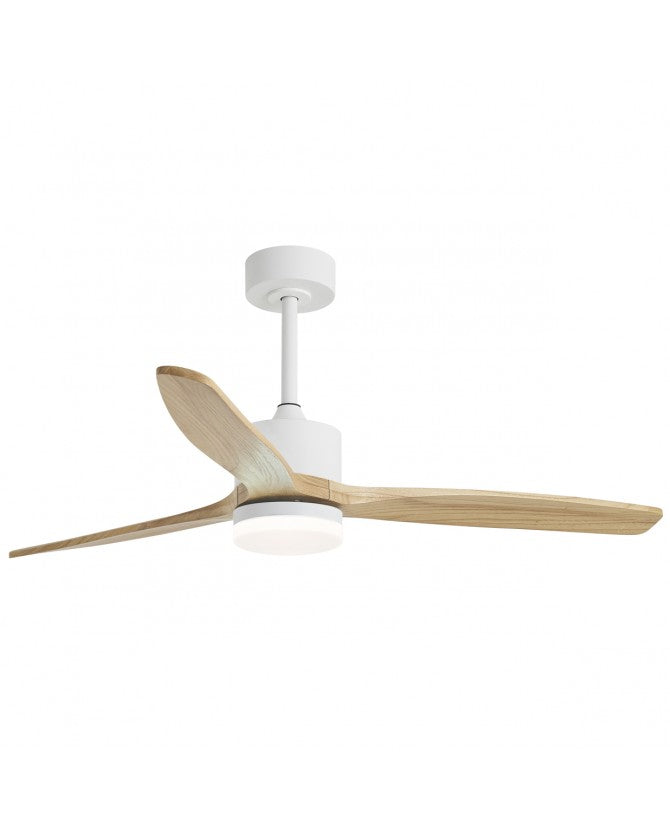 Ventilador de techo con luz AJP Madeira LED blanco 3 palas 3000-6500K Ø132cm 40W 16039