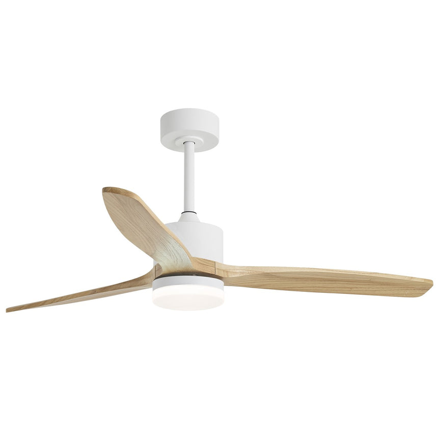 Ventilador de techo con luz AJP Madeira LED negro madera natural 3 palas 3000-6500K Ø132cm 40W 16041 — vista 7