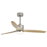 Ventilador de techo con luz AJP Madeira LED negro madera natural 3 palas 3000-6500K Ø132cm 40W 16041 — vista 8