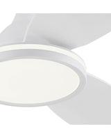 Ventilador de techo con luz AJP Mahon LED blanco 3 palas 2700-6500K Ø107cm 21W 11561