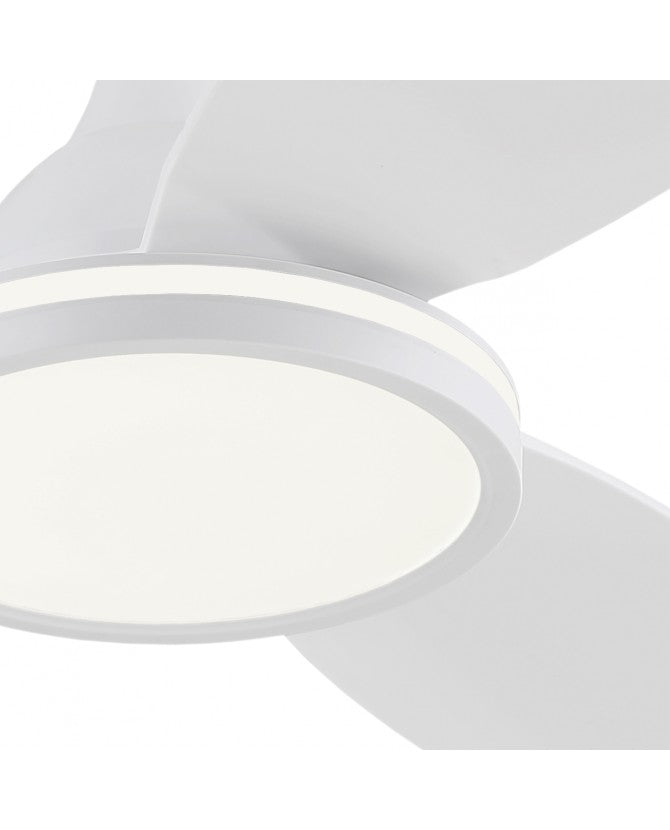 Ventilador de techo con luz AJP Mahon LED blanco 3 palas 2700-6500K Ø107cm 21W 11561