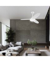 Ventilador de techo con luz AJP Mahon LED blanco 3 palas 2700-6500K Ø107cm 21W 11561