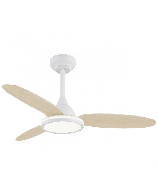 Ventilador de techo con luz AJP Mahon LED negro 3 palas Ø107cm 21W 11562