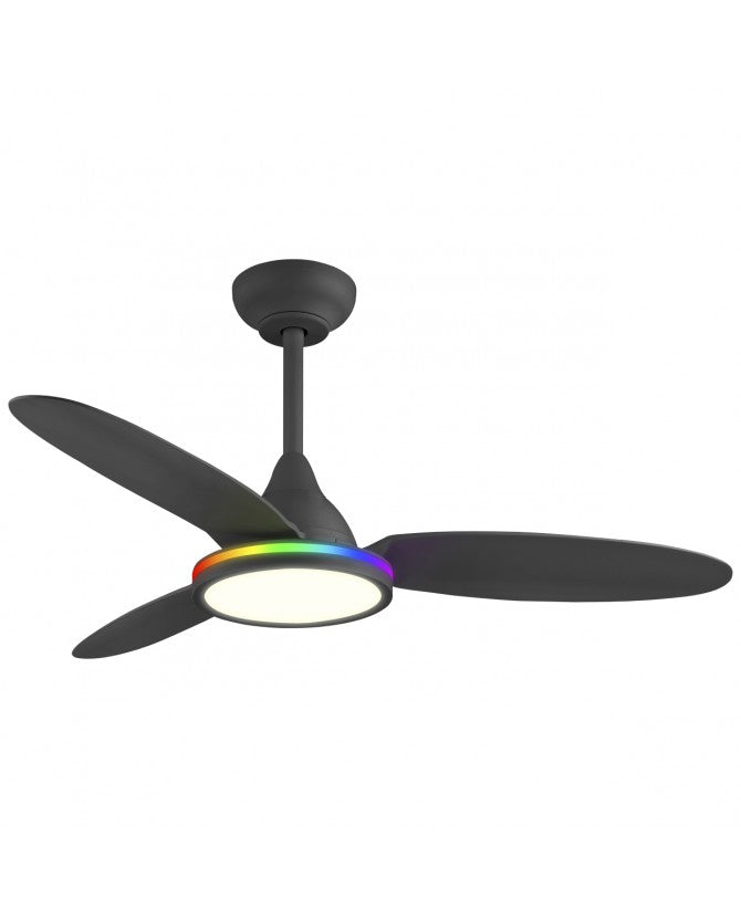Ventilador de techo con luz AJP Mahon LED blanco 3 palas 2700-6500K Ø107cm 21W 11561