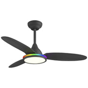 Ventilador de techo con luz AJP Mahon LED negro 3 palas Ø107cm 21W 11562 — vista 1
