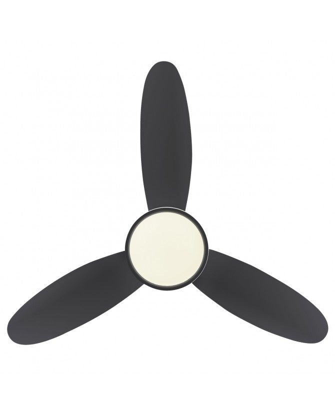 Ventilador de techo con luz AJP Mahon LED negro 3 palas Ø107cm 21W 11562